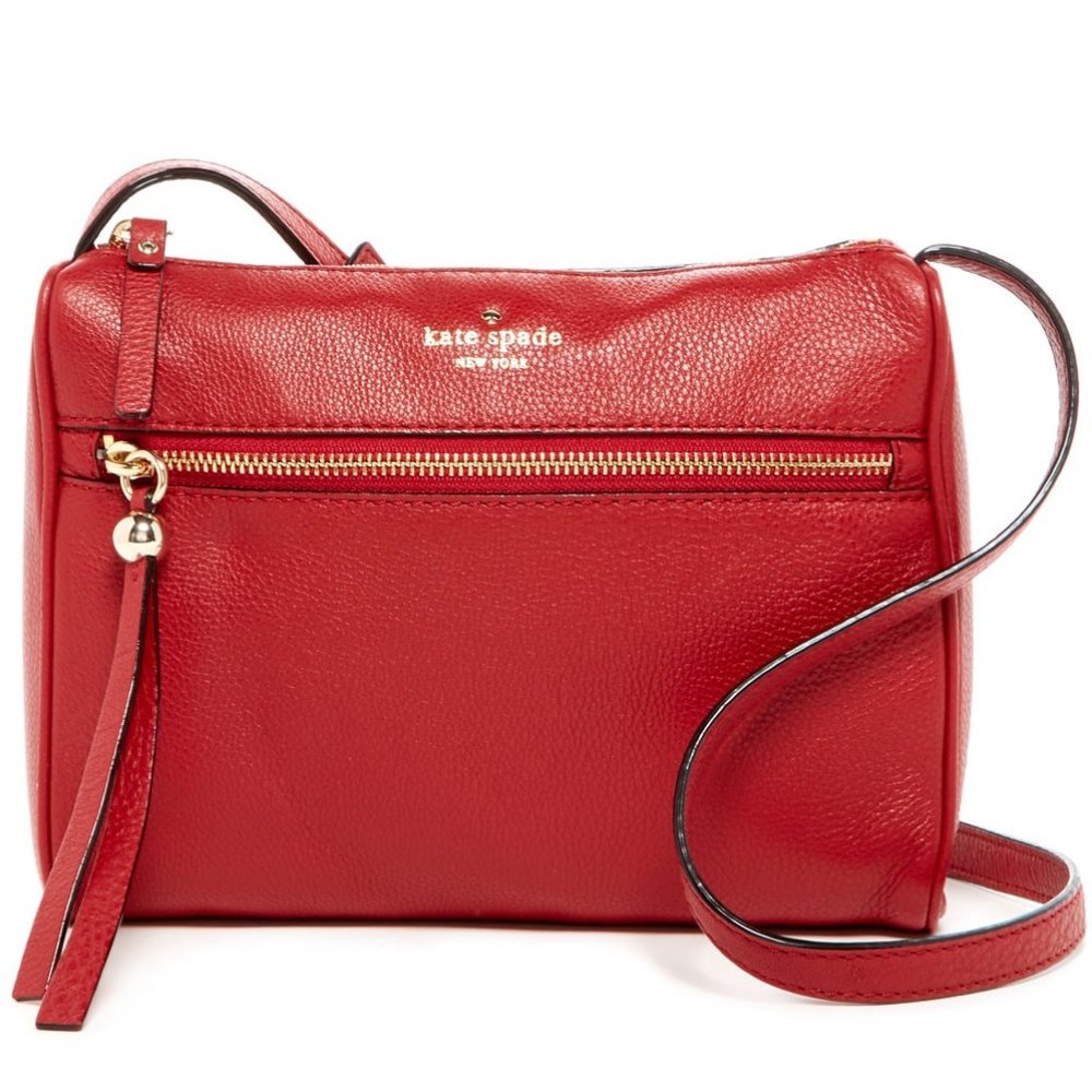 Kate Spade Red Leather Crossbody Bag